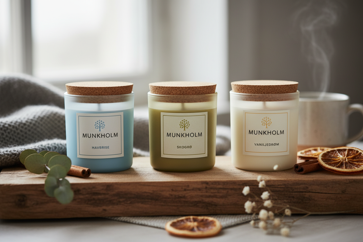 Munkholm Duftlys: Skab Hygge og Velvære i Dit Hjem